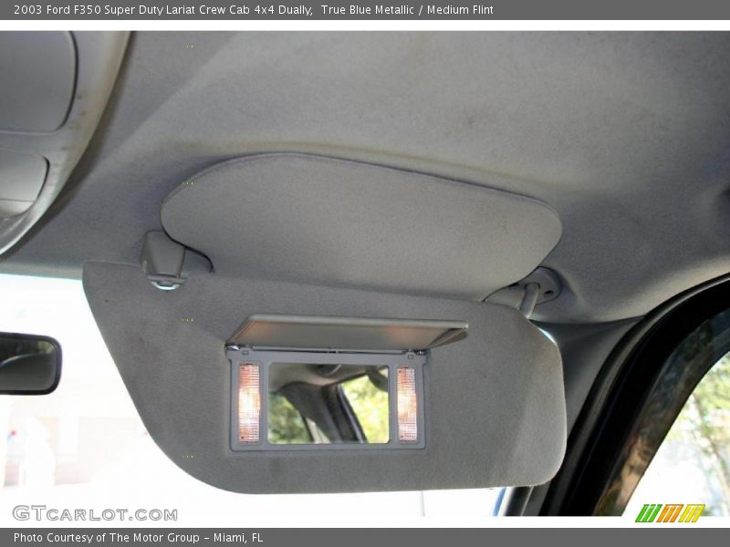 True Blue Metallic / Medium Flint 2003 Ford F350 Super Duty Lariat Crew Cab 4x4 Dually