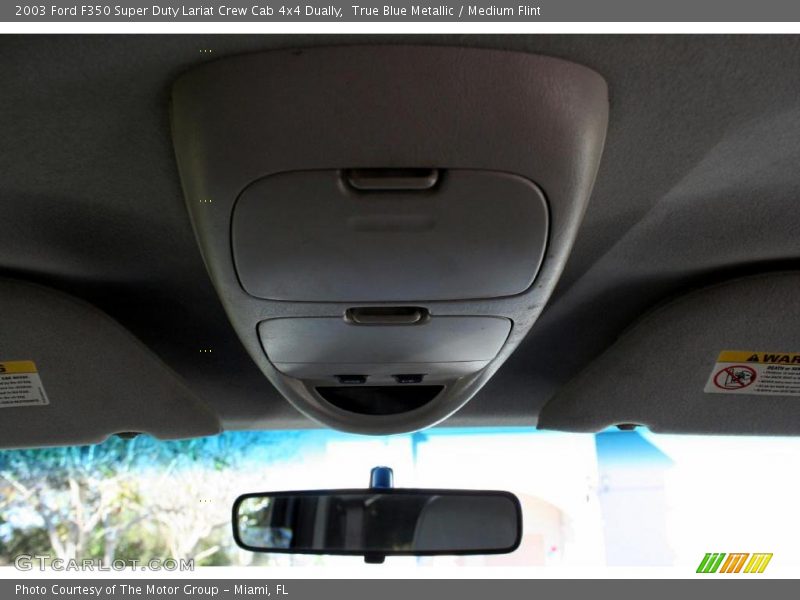 True Blue Metallic / Medium Flint 2003 Ford F350 Super Duty Lariat Crew Cab 4x4 Dually