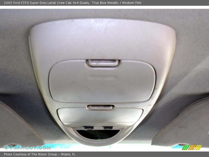 True Blue Metallic / Medium Flint 2003 Ford F350 Super Duty Lariat Crew Cab 4x4 Dually