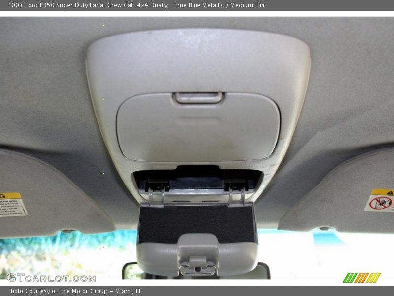 True Blue Metallic / Medium Flint 2003 Ford F350 Super Duty Lariat Crew Cab 4x4 Dually