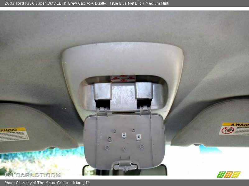 True Blue Metallic / Medium Flint 2003 Ford F350 Super Duty Lariat Crew Cab 4x4 Dually