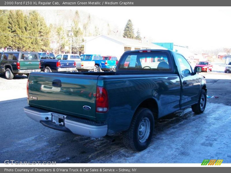 Amazon Green Metallic / Medium Graphite 2000 Ford F150 XL Regular Cab