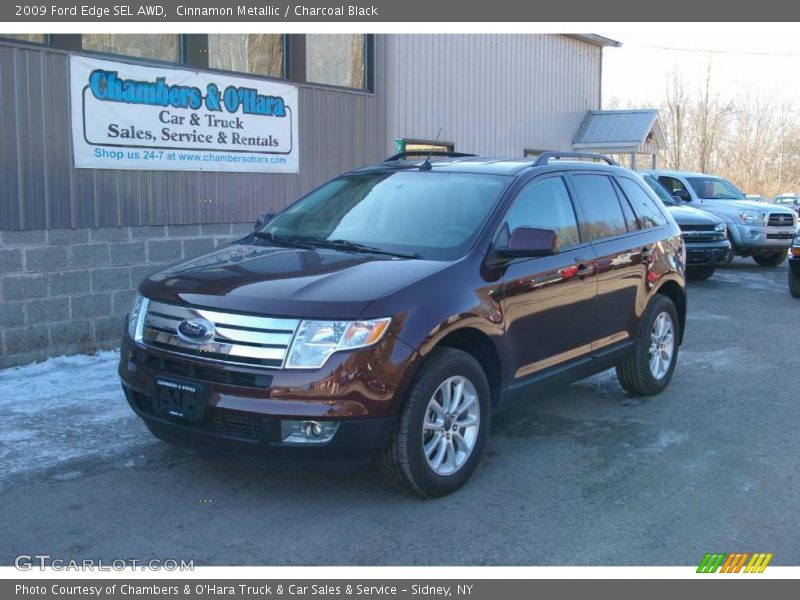 Cinnamon Metallic / Charcoal Black 2009 Ford Edge SEL AWD