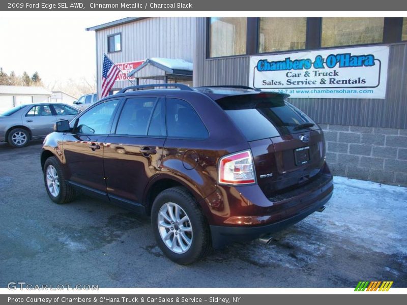 Cinnamon Metallic / Charcoal Black 2009 Ford Edge SEL AWD