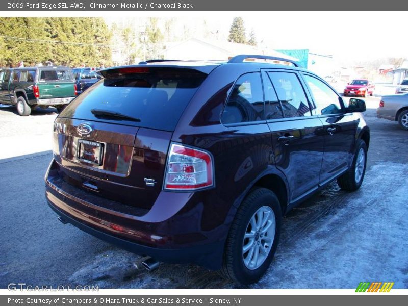 Cinnamon Metallic / Charcoal Black 2009 Ford Edge SEL AWD