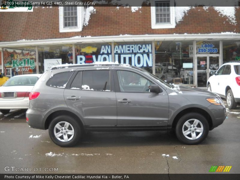 Steel Gray / Gray 2009 Hyundai Santa Fe GLS 4WD