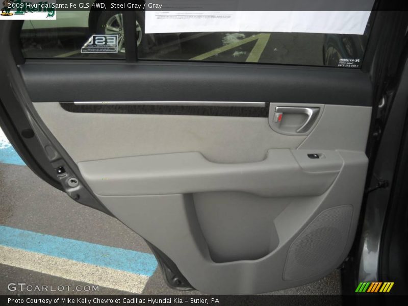 Steel Gray / Gray 2009 Hyundai Santa Fe GLS 4WD