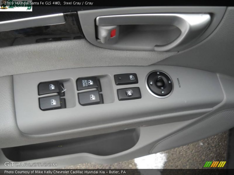 Steel Gray / Gray 2009 Hyundai Santa Fe GLS 4WD