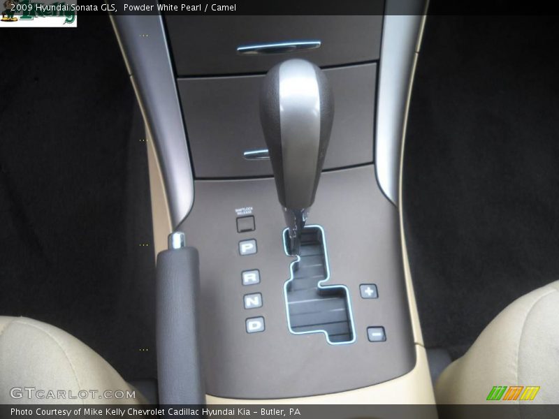 Powder White Pearl / Camel 2009 Hyundai Sonata GLS