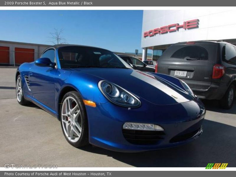 Aqua Blue Metallic / Black 2009 Porsche Boxster S