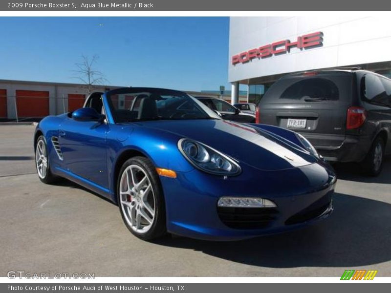 Aqua Blue Metallic / Black 2009 Porsche Boxster S
