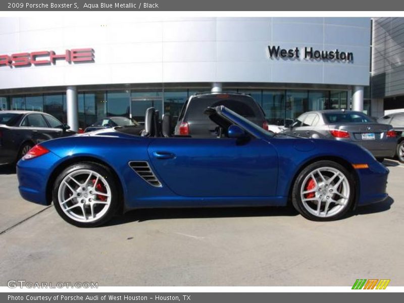 Aqua Blue Metallic / Black 2009 Porsche Boxster S