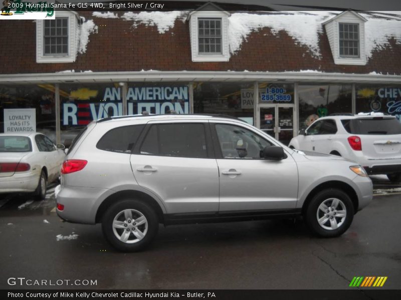 Bright Silver / Gray 2009 Hyundai Santa Fe GLS 4WD