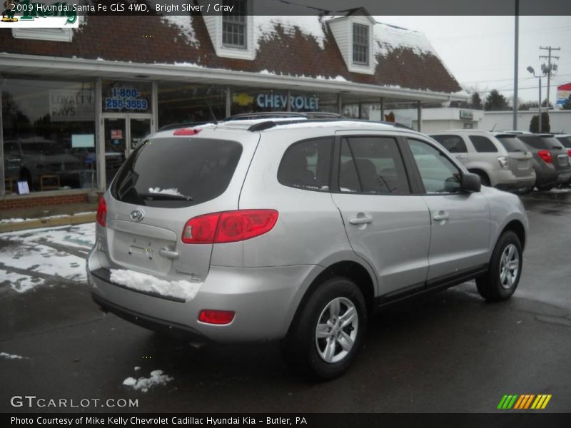Bright Silver / Gray 2009 Hyundai Santa Fe GLS 4WD