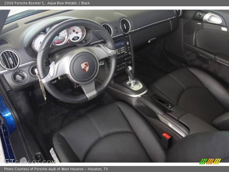Aqua Blue Metallic / Black 2009 Porsche Boxster S