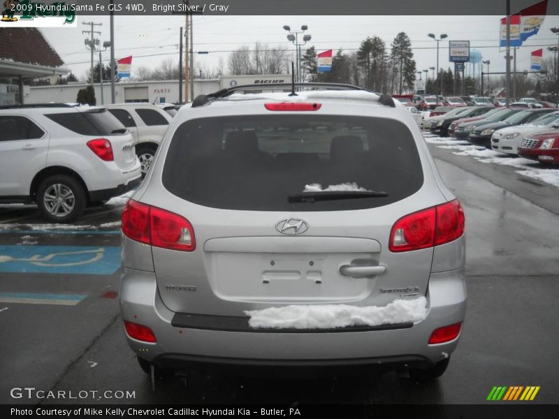 Bright Silver / Gray 2009 Hyundai Santa Fe GLS 4WD