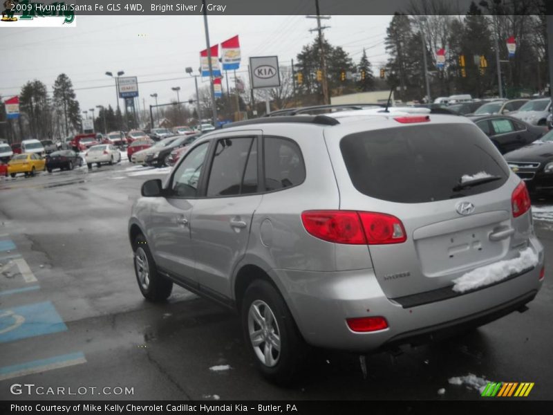 Bright Silver / Gray 2009 Hyundai Santa Fe GLS 4WD
