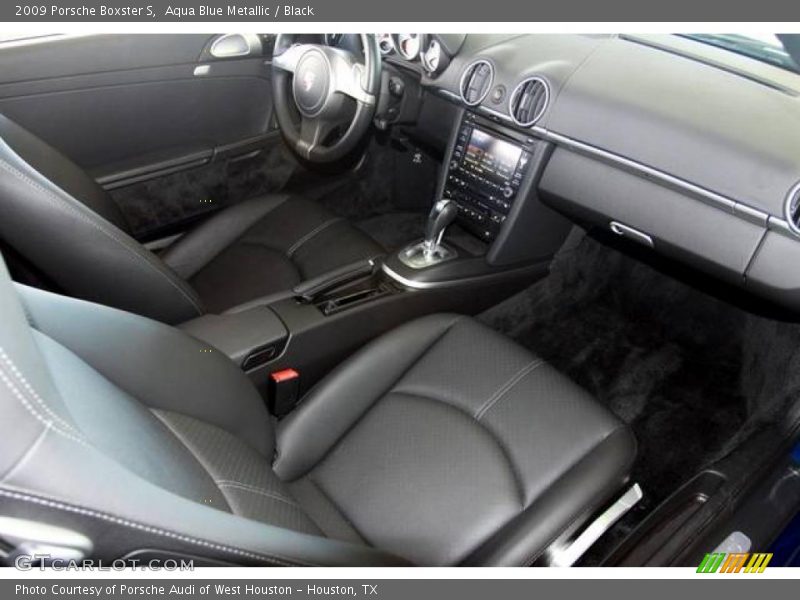 Aqua Blue Metallic / Black 2009 Porsche Boxster S