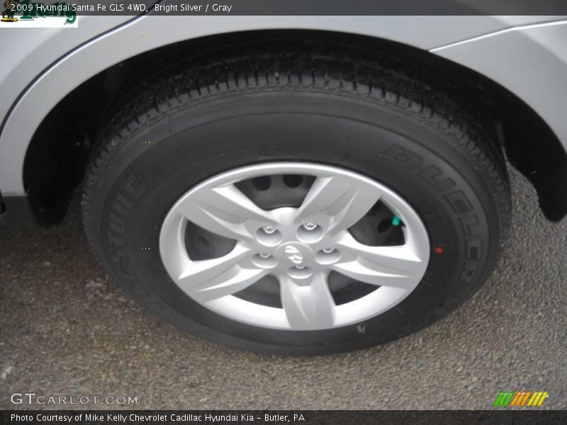 Bright Silver / Gray 2009 Hyundai Santa Fe GLS 4WD