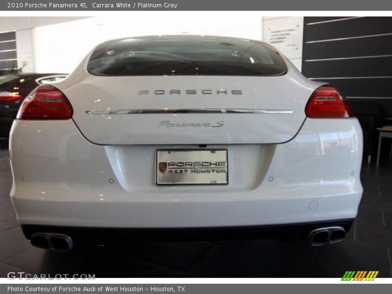 Carrara White / Platinum Grey 2010 Porsche Panamera 4S