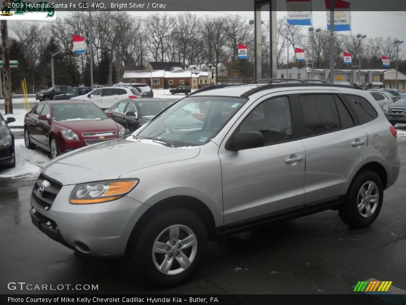 Bright Silver / Gray 2009 Hyundai Santa Fe GLS 4WD