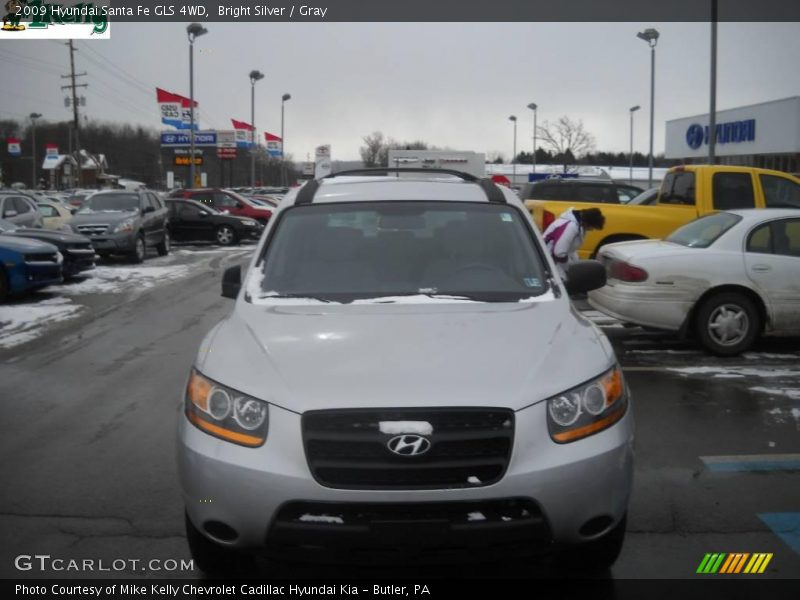 Bright Silver / Gray 2009 Hyundai Santa Fe GLS 4WD