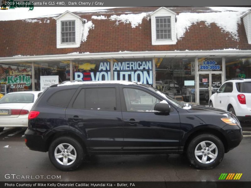 Dark Cherry / Gray 2009 Hyundai Santa Fe GLS 4WD