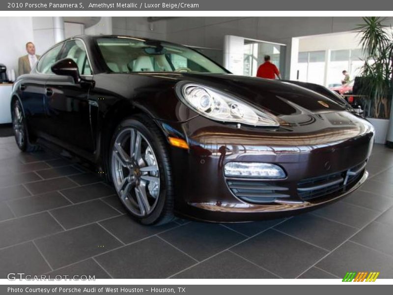 Amethyst Metallic / Luxor Beige/Cream 2010 Porsche Panamera S