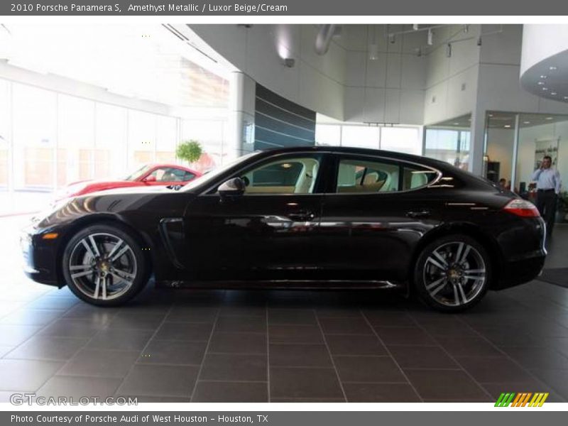 Amethyst Metallic / Luxor Beige/Cream 2010 Porsche Panamera S