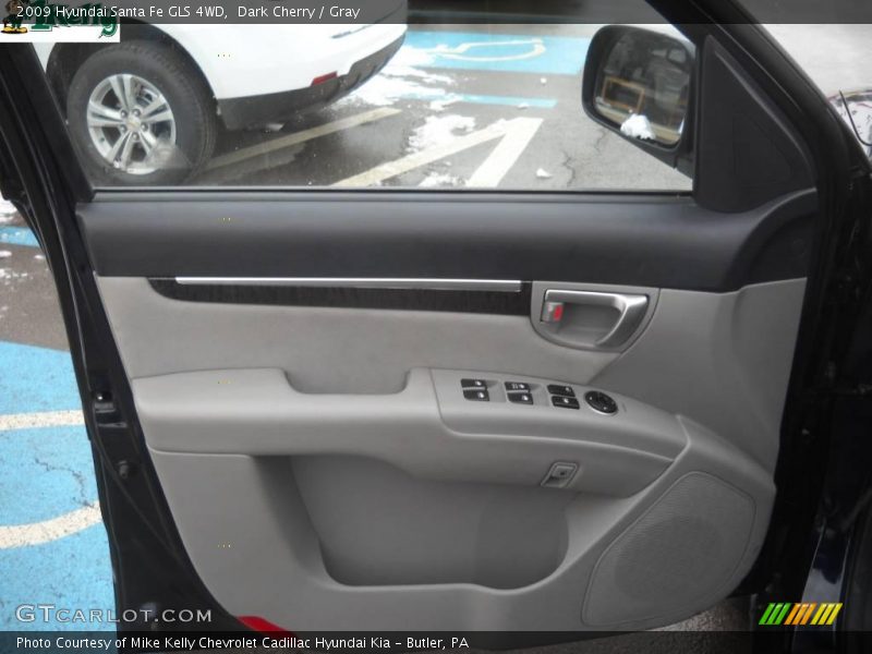 Dark Cherry / Gray 2009 Hyundai Santa Fe GLS 4WD