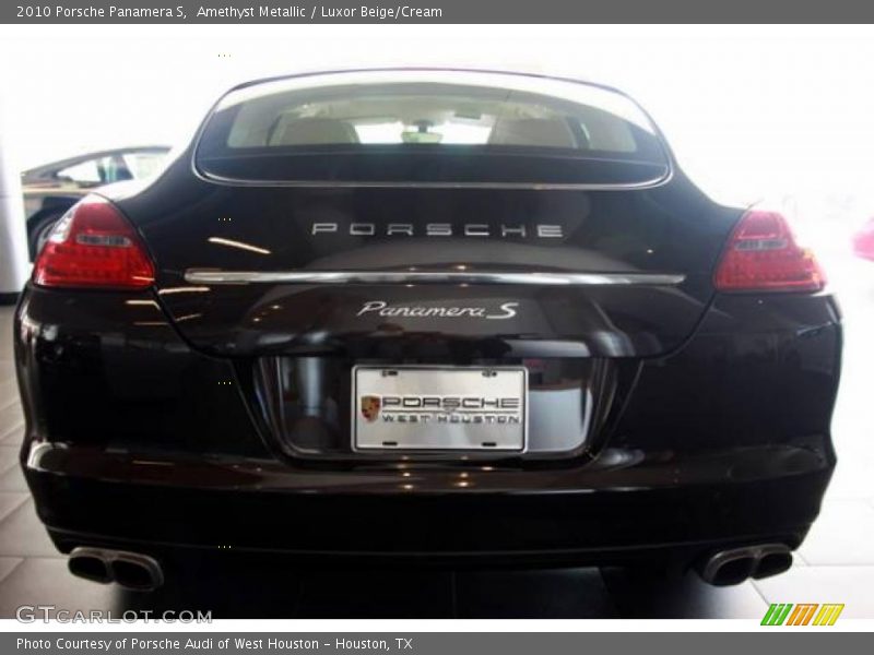 Amethyst Metallic / Luxor Beige/Cream 2010 Porsche Panamera S
