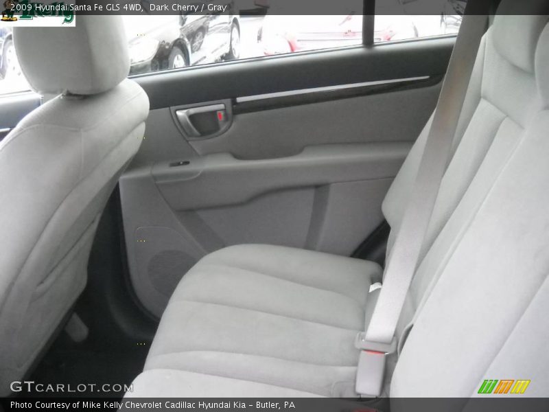 Dark Cherry / Gray 2009 Hyundai Santa Fe GLS 4WD