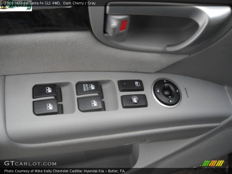 Dark Cherry / Gray 2009 Hyundai Santa Fe GLS 4WD