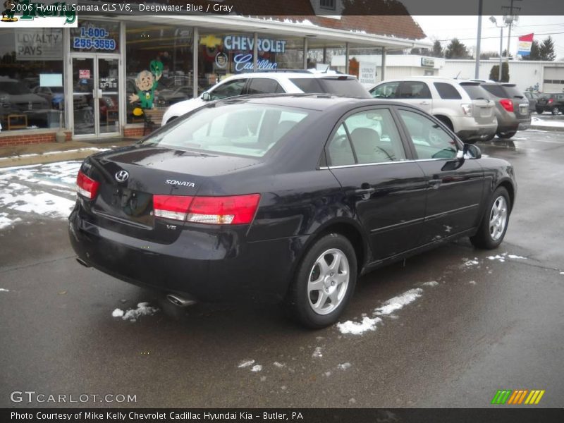 Deepwater Blue / Gray 2006 Hyundai Sonata GLS V6