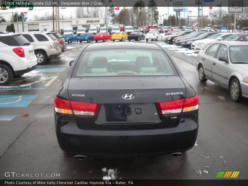 Deepwater Blue / Gray 2006 Hyundai Sonata GLS V6