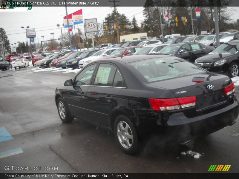 Deepwater Blue / Gray 2006 Hyundai Sonata GLS V6