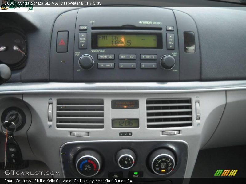 Deepwater Blue / Gray 2006 Hyundai Sonata GLS V6