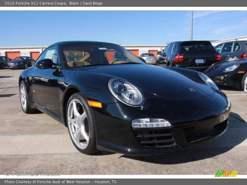 Black / Sand Beige 2010 Porsche 911 Carrera Coupe