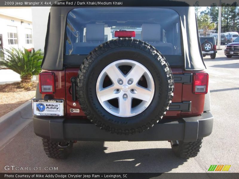 Flame Red / Dark Khaki/Medium Khaki 2009 Jeep Wrangler X 4x4