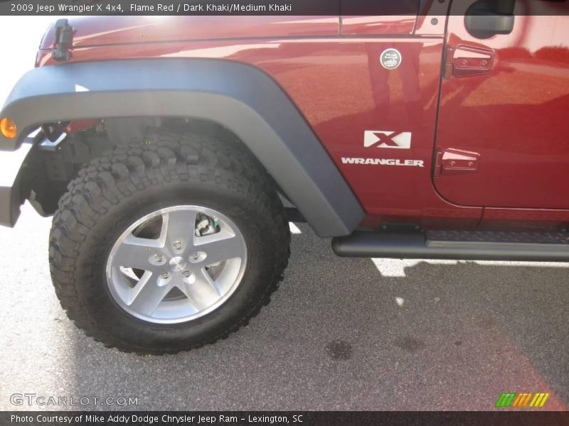Flame Red / Dark Khaki/Medium Khaki 2009 Jeep Wrangler X 4x4