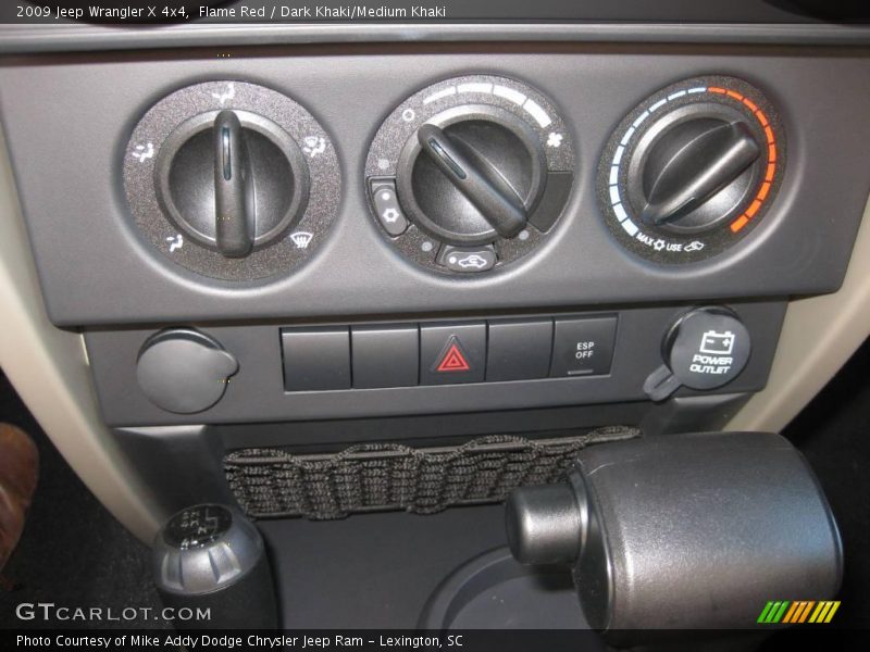 Flame Red / Dark Khaki/Medium Khaki 2009 Jeep Wrangler X 4x4