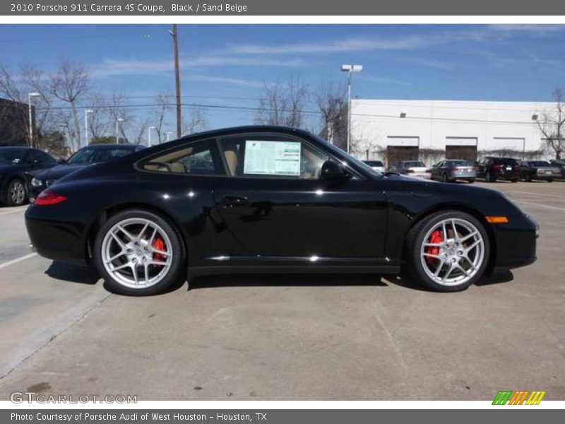 Black / Sand Beige 2010 Porsche 911 Carrera 4S Coupe