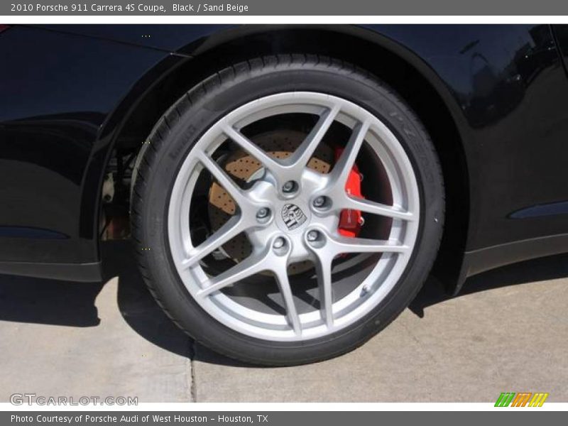 Black / Sand Beige 2010 Porsche 911 Carrera 4S Coupe