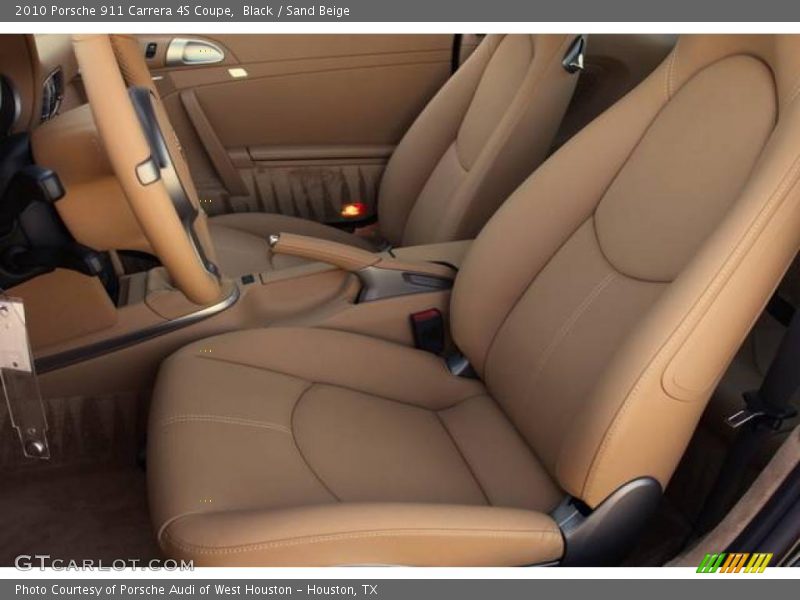 Black / Sand Beige 2010 Porsche 911 Carrera 4S Coupe