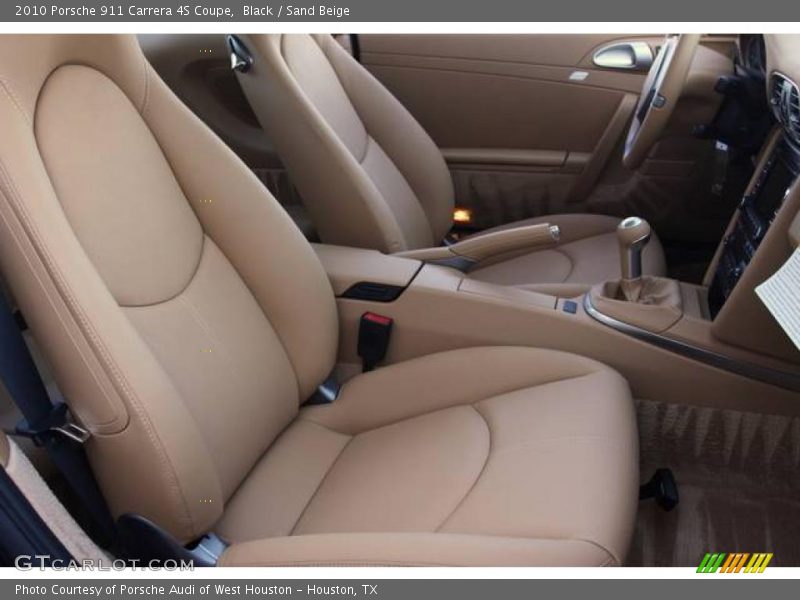 Black / Sand Beige 2010 Porsche 911 Carrera 4S Coupe
