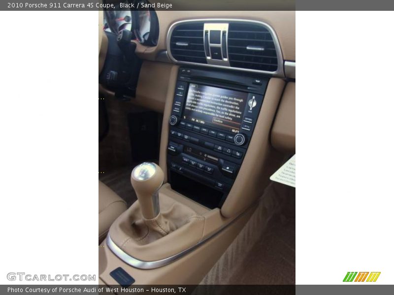 Black / Sand Beige 2010 Porsche 911 Carrera 4S Coupe
