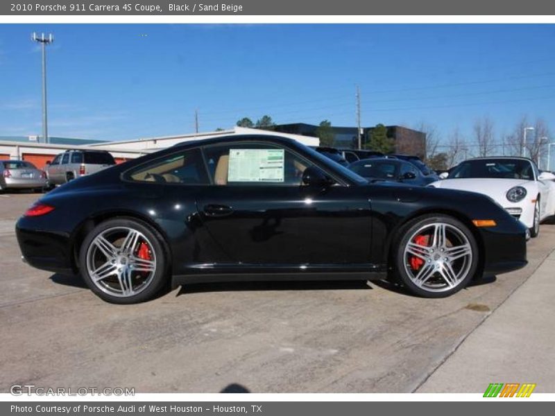 Black / Sand Beige 2010 Porsche 911 Carrera 4S Coupe