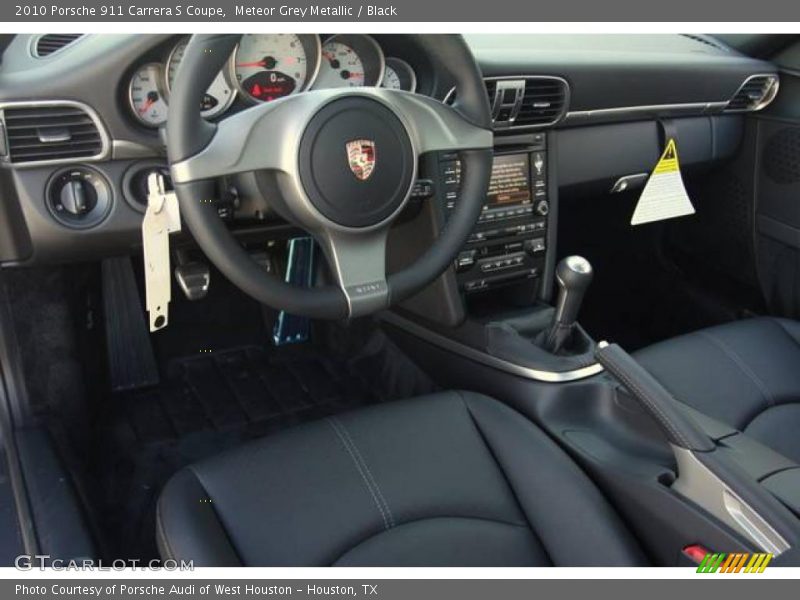 Meteor Grey Metallic / Black 2010 Porsche 911 Carrera S Coupe