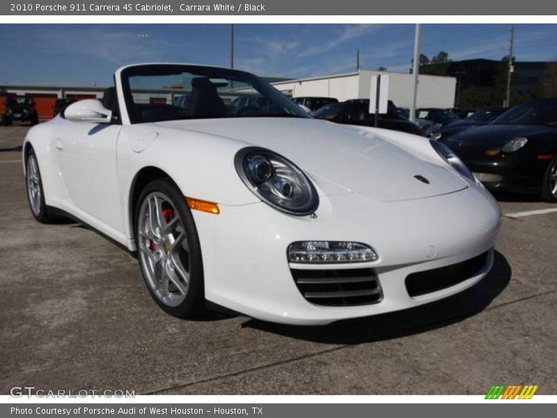 Carrara White / Black 2010 Porsche 911 Carrera 4S Cabriolet