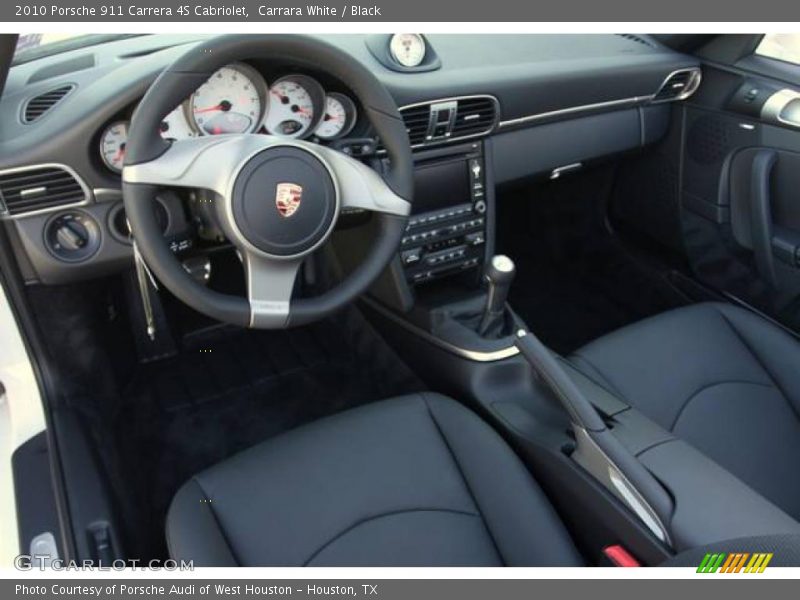 Carrara White / Black 2010 Porsche 911 Carrera 4S Cabriolet